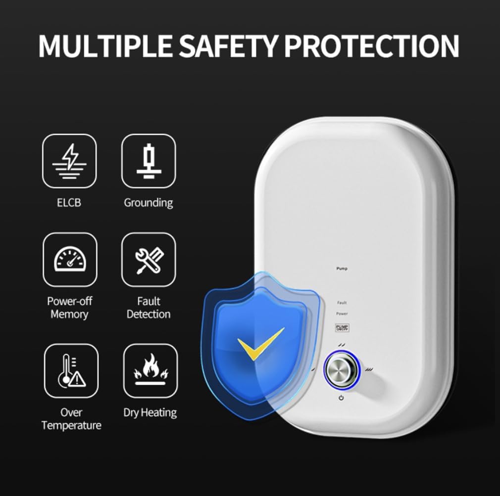 Electric Instant Hot Water Heater Shower Electric Tankless Shower Hot Water Faucet Kitchen Bathroom Instantaneous Water Heater Tap
