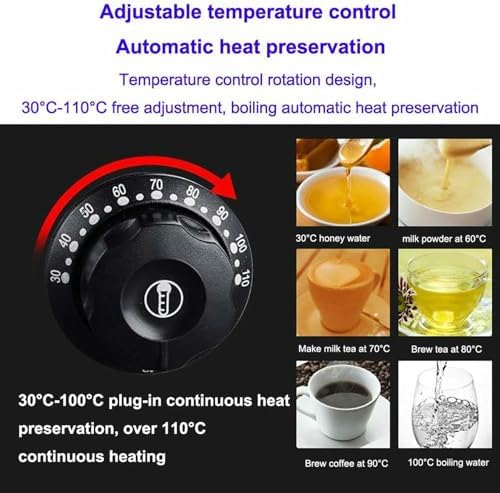 5L Electric Hot Water Dispenser with Adjustable Temperature Control - Fast Heating for Catering, Buffets, Soup Warming - Perfect for Parties & Events
