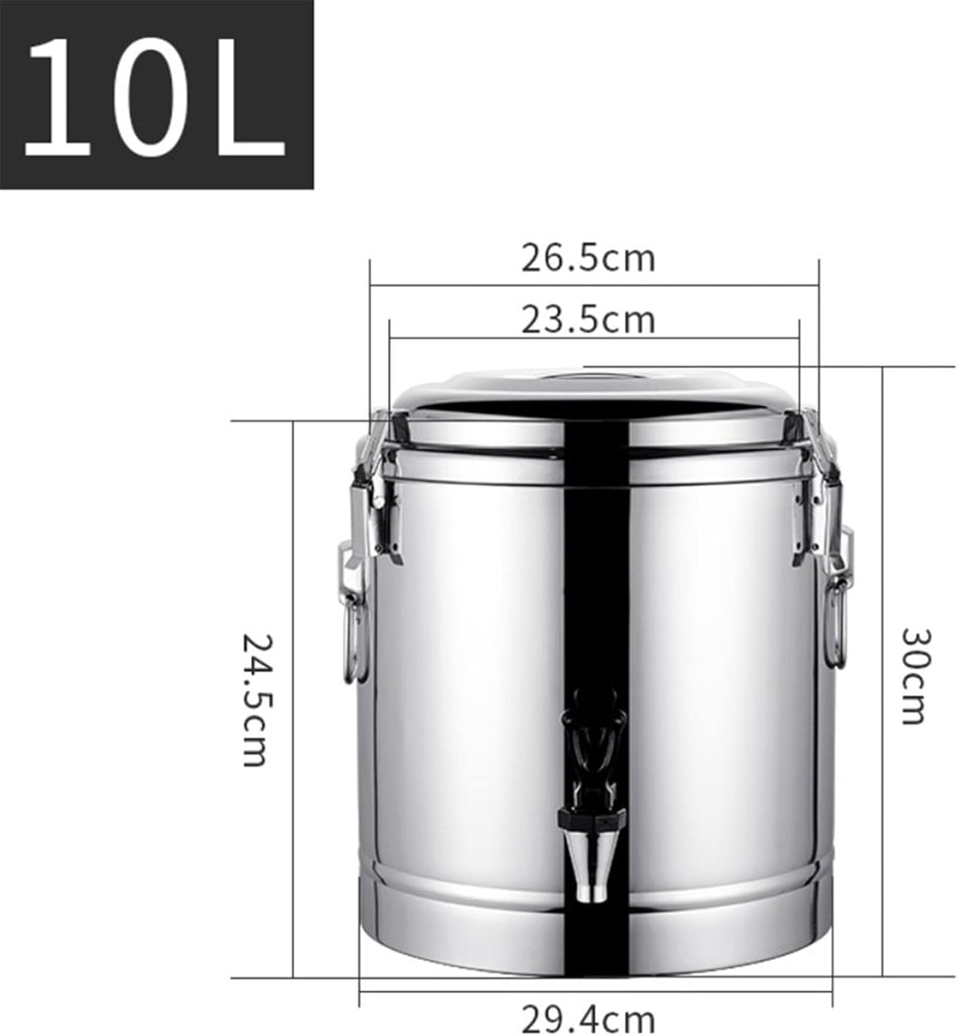 Drink Dispenser Beverage Dispenser Hot Water Dispenser Insulated for Tea, Tea Ice Bucket Beverage Warmers Drink Dispenser Stainless Steel Urn for Coffee Water for Parties buffets Hotels