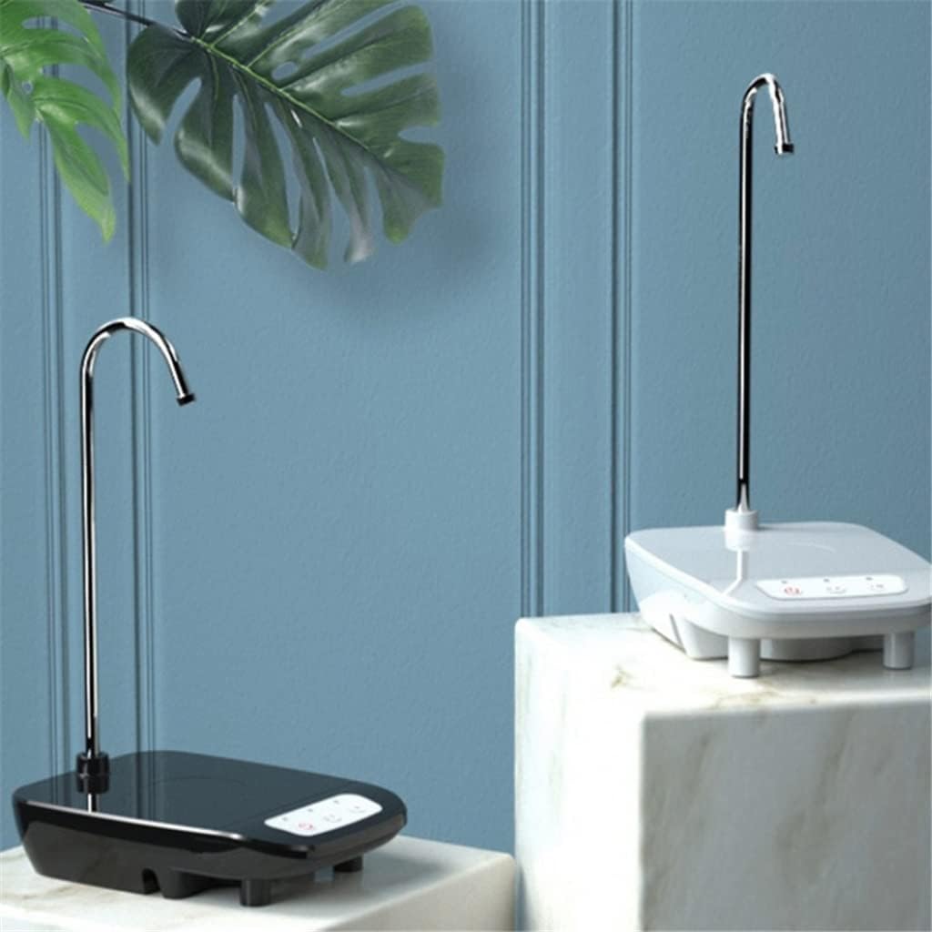 Water Dispenser Water Bottle Pump Long-ing Working Time Electric Drinking for Home Hand Press Water (Color : Black)