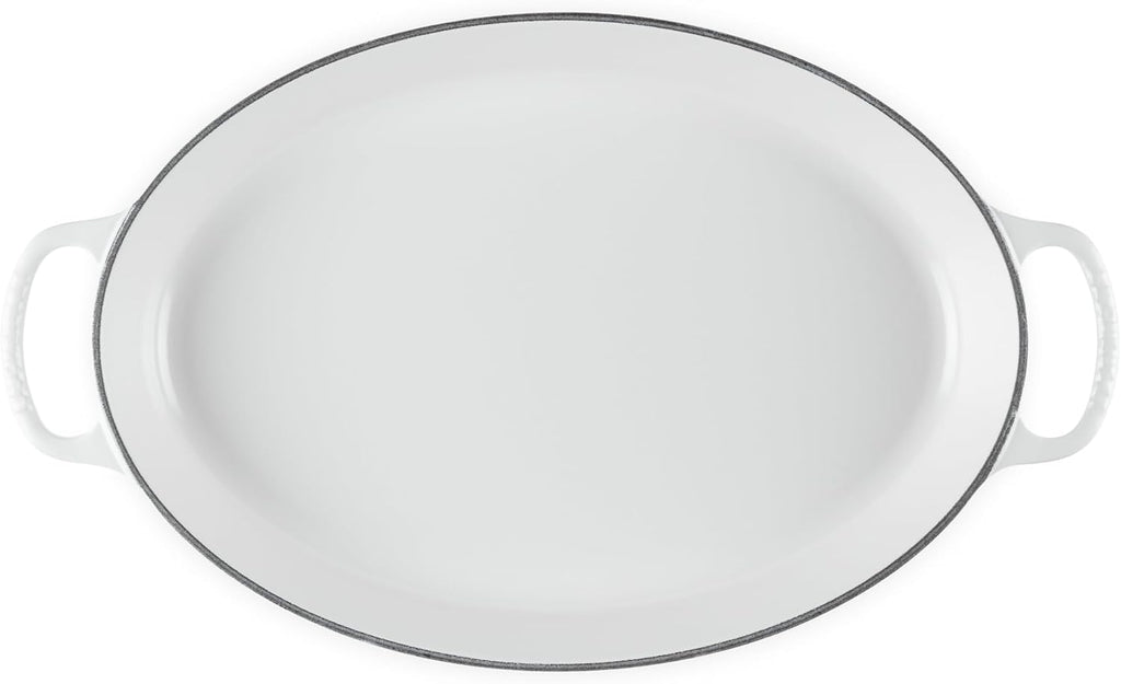 Le Creuset Enameled Cast Iron Signature Oval Baker, 3 qt., White
