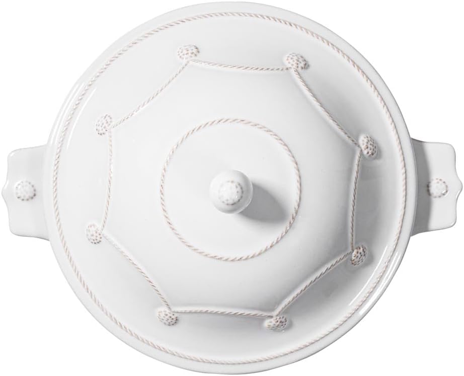 Juliska Berry & Thread Casserole with Lid - Whitewash