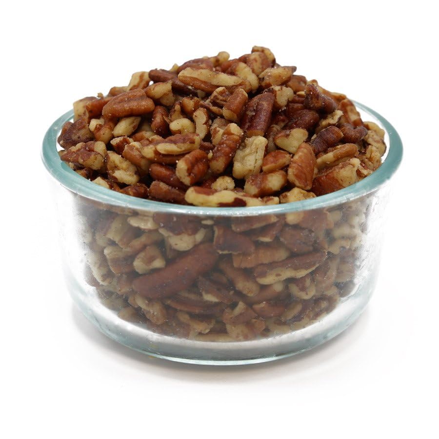 C.J. Dannemiller Pecan Pieces, Bulk 10 LB Box, Roasted & Buttered & Salted, Chopped Pecans for Snacking, Mixed Nuts, Trail Mix