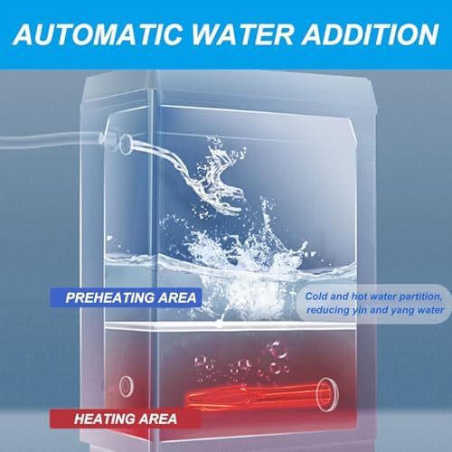 3000W/6000W Commercial Water Boiler, 30L/60L Hot Water Dispenser with Temperature Display, Adjustable Temp Control, Faucet Included, 220V, Ideal for Restaurants & Cafes