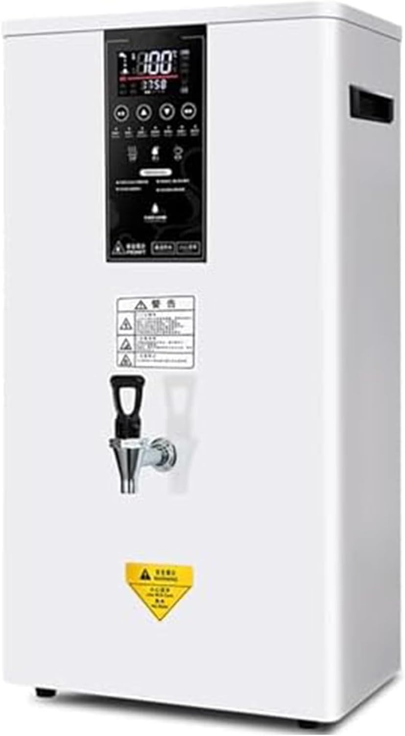 2500W Professional Commercial Electric Hot Water Dispenser With LCD Touchscreen And Built-in Water Purifier (White 220V) for Tea Coffee Shop Dessert Shop Hotel（45L/H Output） A