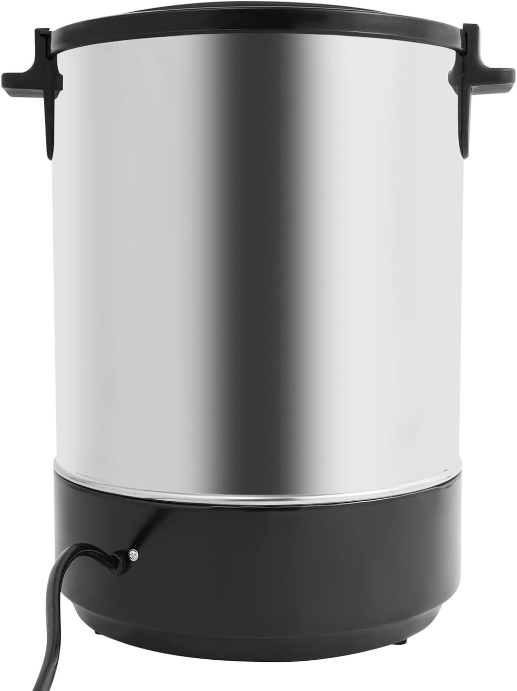 Hot Water Dispenser, 38L Stainless Steel Commercial &Household Electric Hot Water Bucket, Double-Layer Water Boiler for Coffee Break, Catering, Church, Restaurant (Black)