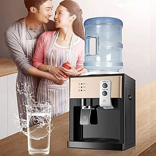 Electric Water Dispenser, Stationary Drinking Fountain Cold And Hot Water Cooler Heater For Home Office Hotel Coffee Tea Bar, One-handed Push Cup, Convenient And Safe Dispenser Water,Pink,Collector88