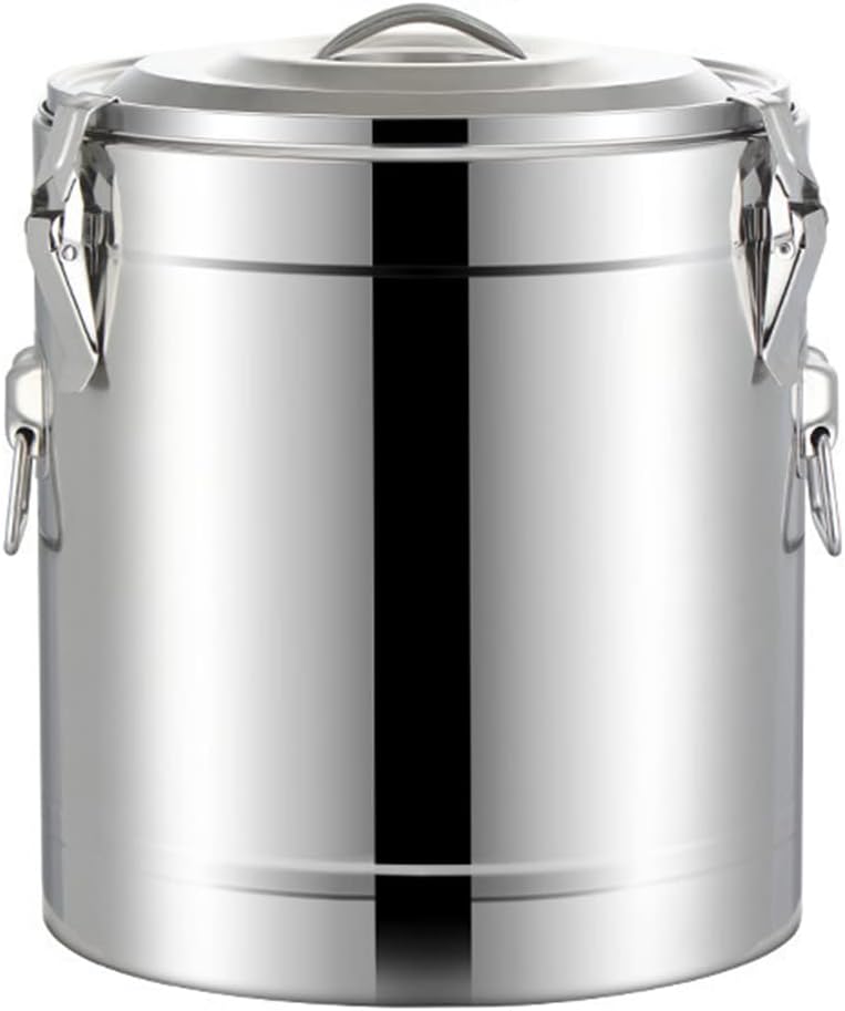 Stainless Steel Catering Urn Water Boiler, Lockable Lid, Portable Hot Water Tea Dispenser with Large Carry Handle for Events, Parties, and Catering Supplies