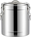 Stainless Steel Catering Urn Water Boiler, Lockable Lid, Portable Hot Water Tea Dispenser with Large Carry Handle for Events, Parties, and Catering Supplies
