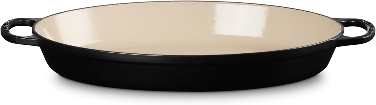 Le Creuset Enameled Cast Iron Signature Oval Baker, 3qt. Licorice