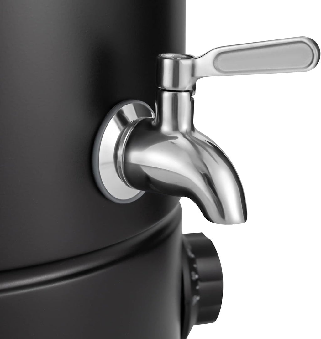1KW Electric Coffee Urn & Hot Water Dispenser - 8L Stainless Steel Tea, Coffee & Hot Chocolate Maker for Cafes, Buffets, Offices & Catering - Temperature Range 30-110°C/86-230°F
