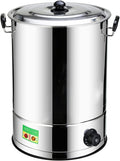 1800W Commercial Water Dispenser Catering, Electric Catering Urn Hot Boiler, Electric Boiling Water Bucket, 30-110°C Temperature Control Knob,B,22L