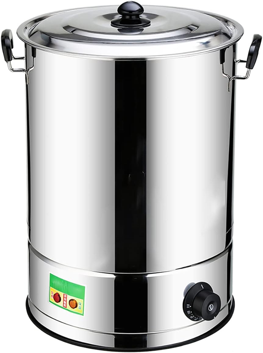 1800W Commercial Water Dispenser Catering, Electric Catering Urn Hot Boiler, Electric Boiling Water Bucket, 30-110°C Temperature Control Knob,B,12L