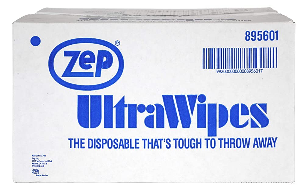 Zep MVP Waterless Hand Cleaner Ultra Wipes Shop Towels - 1 Gal (Case of 4) - 323024 - Quickly Removes Grease & Grime from Your Hands without Water