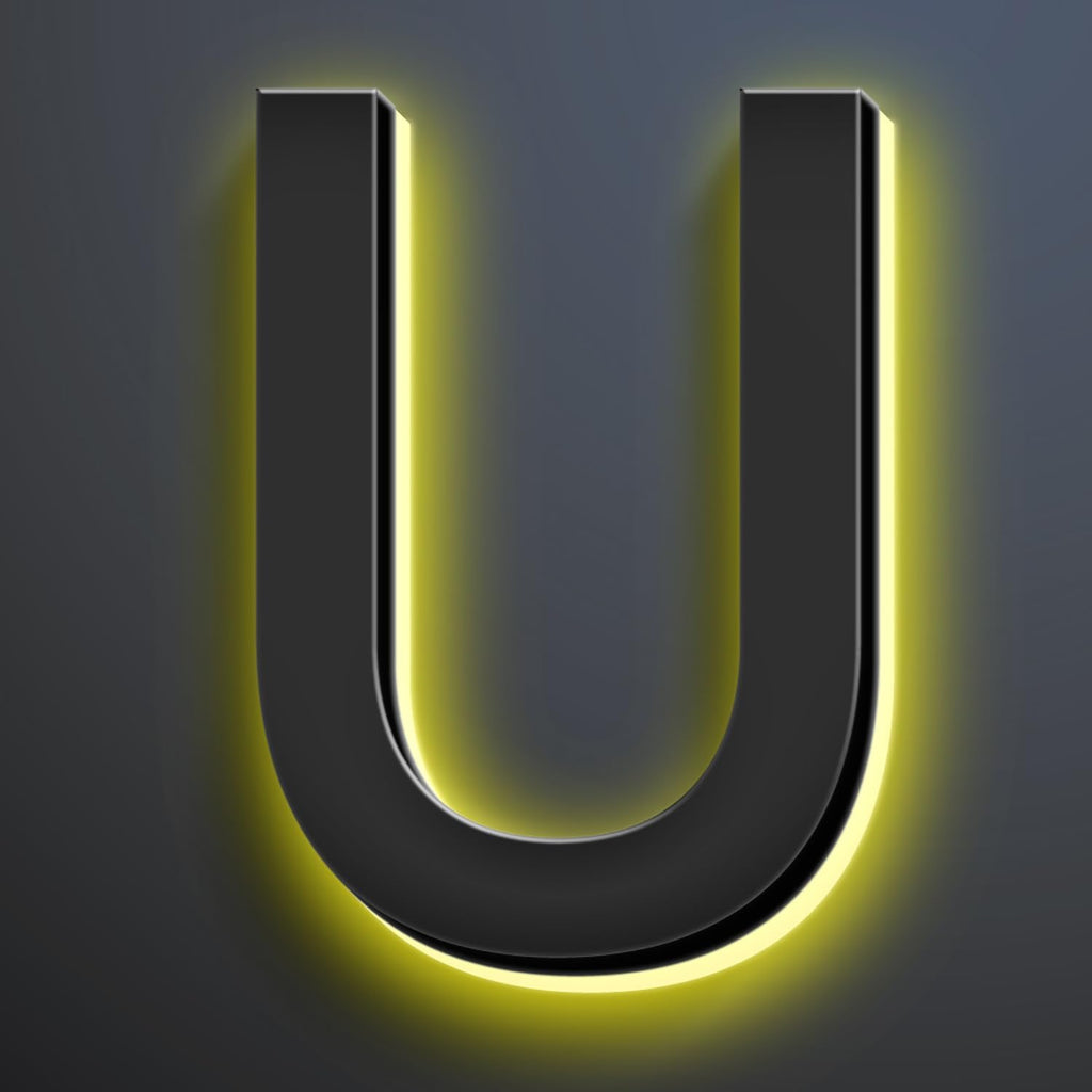 18 Inch Backlit LED Illuminated House Numbers For A Modern Home Look Stylish Light Up Address Signs Create A Striking First Impression Home Address Numbers,U