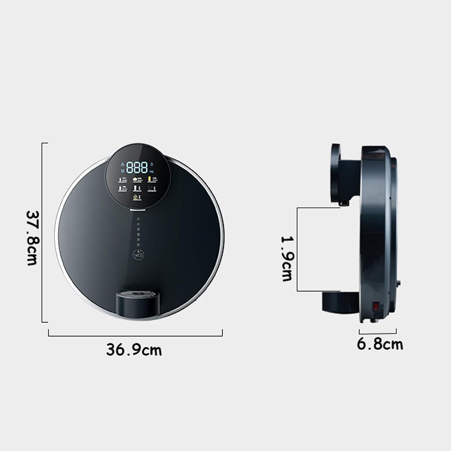 Water Dispenser with Electronic Child Lock, Dual Temperature Control - Wall-Mounted Mains Fed Unit for Office and Commercial Staff Canteens