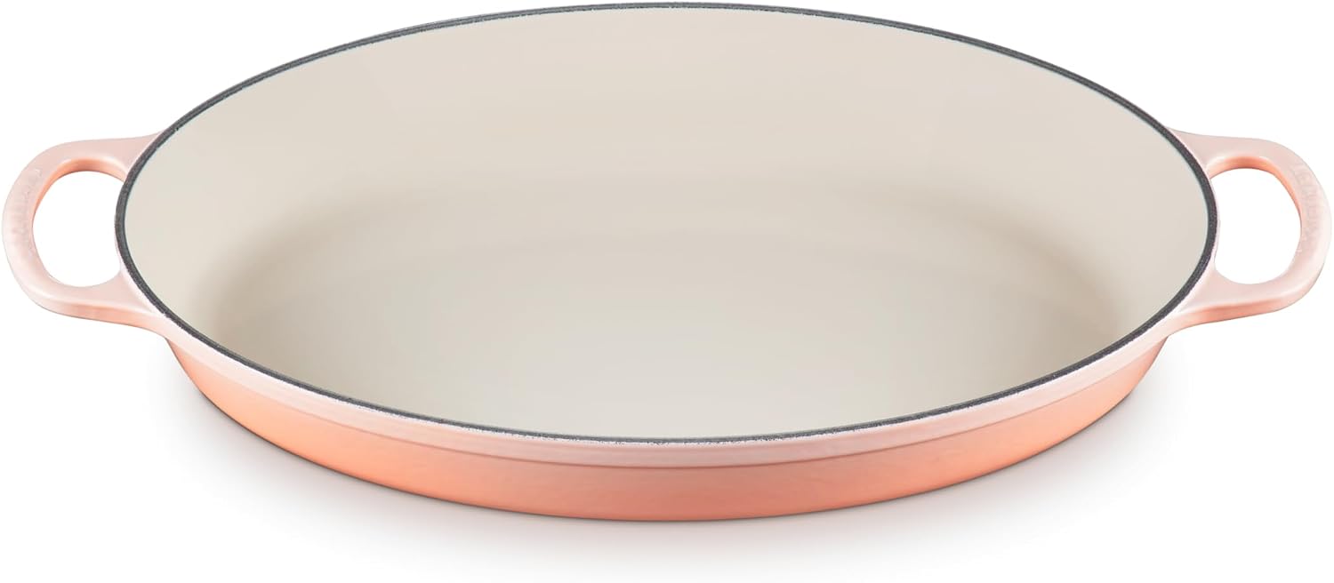 Le Creuset Enameled Cast Iron Signature Oval Baker, 3qt. Peche