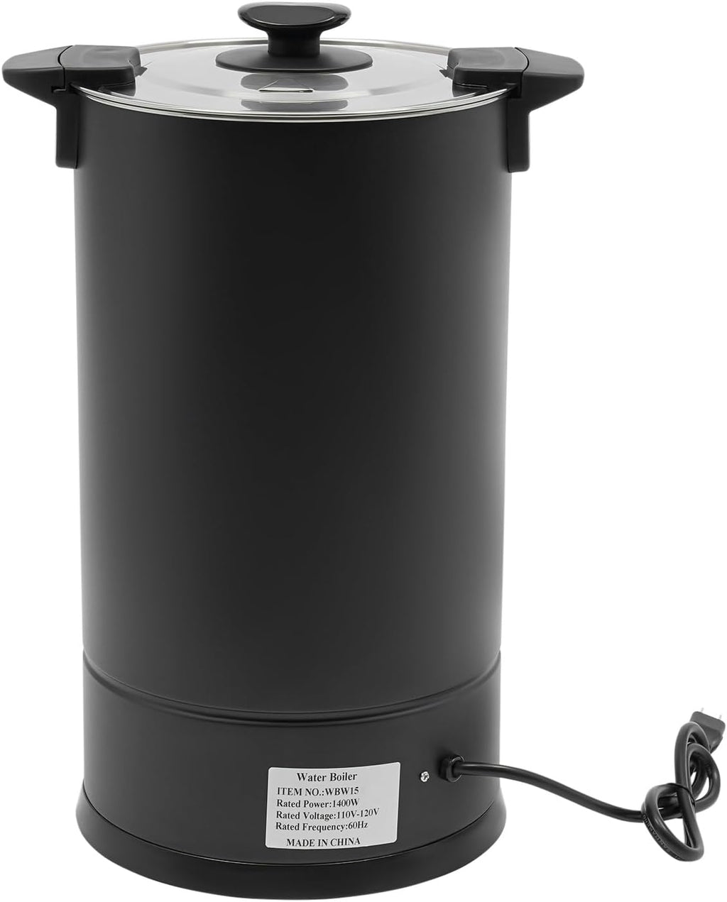 DYNAMI 15L/4Gal Commercial Coffee Pot,304 Stainless Steel Hot Beverage Dispenser with Automatic Temperature Control,1400W Electric Hot Water Urn,for Wedding, Party, Catering Events