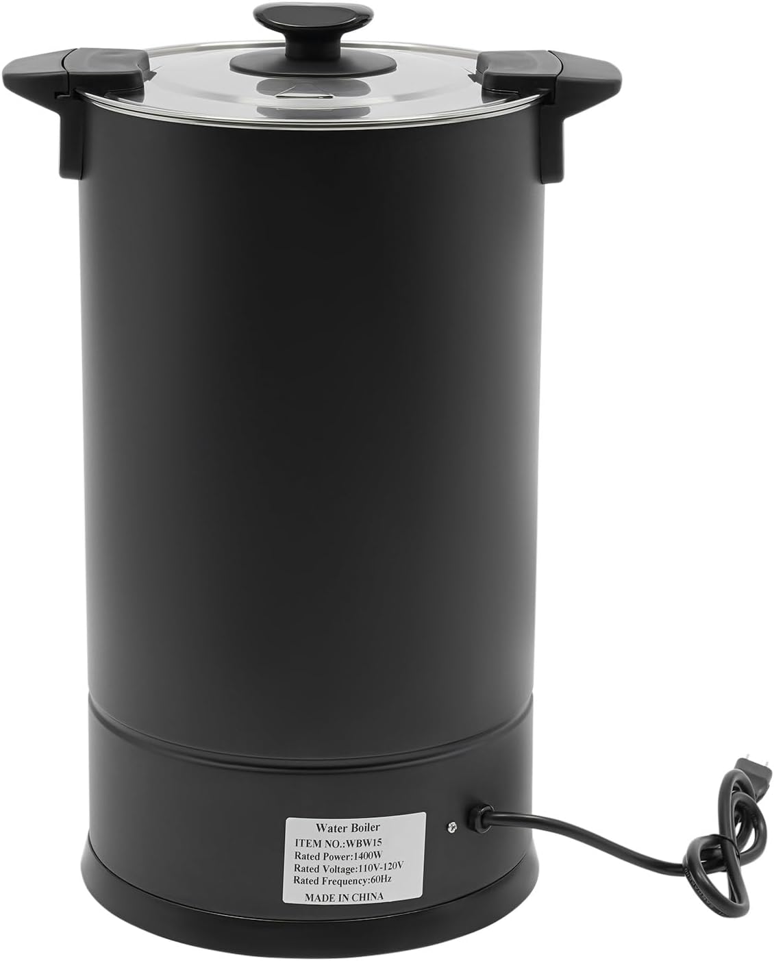 DYNAMI 15L/4Gal Commercial Coffee Pot,304 Stainless Steel Hot Beverage Dispenser with Automatic Temperature Control,1400W Electric Hot Water Urn,for Wedding, Party, Catering Events