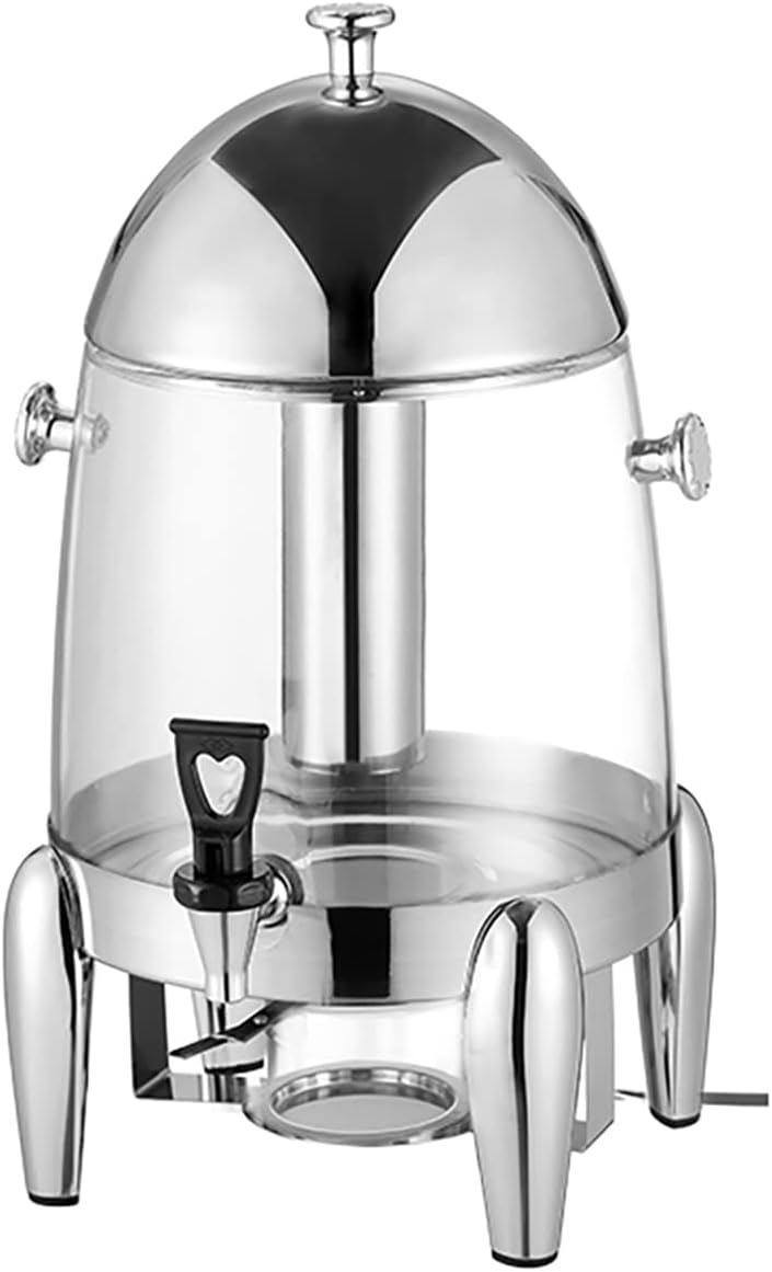 2.8 Gallon Commercial Electric Catering Urn 400W, Hot Water Boiler Dispenser with Lid, for Hotels, Buffets and Catered Events/Transparent Floor(B)