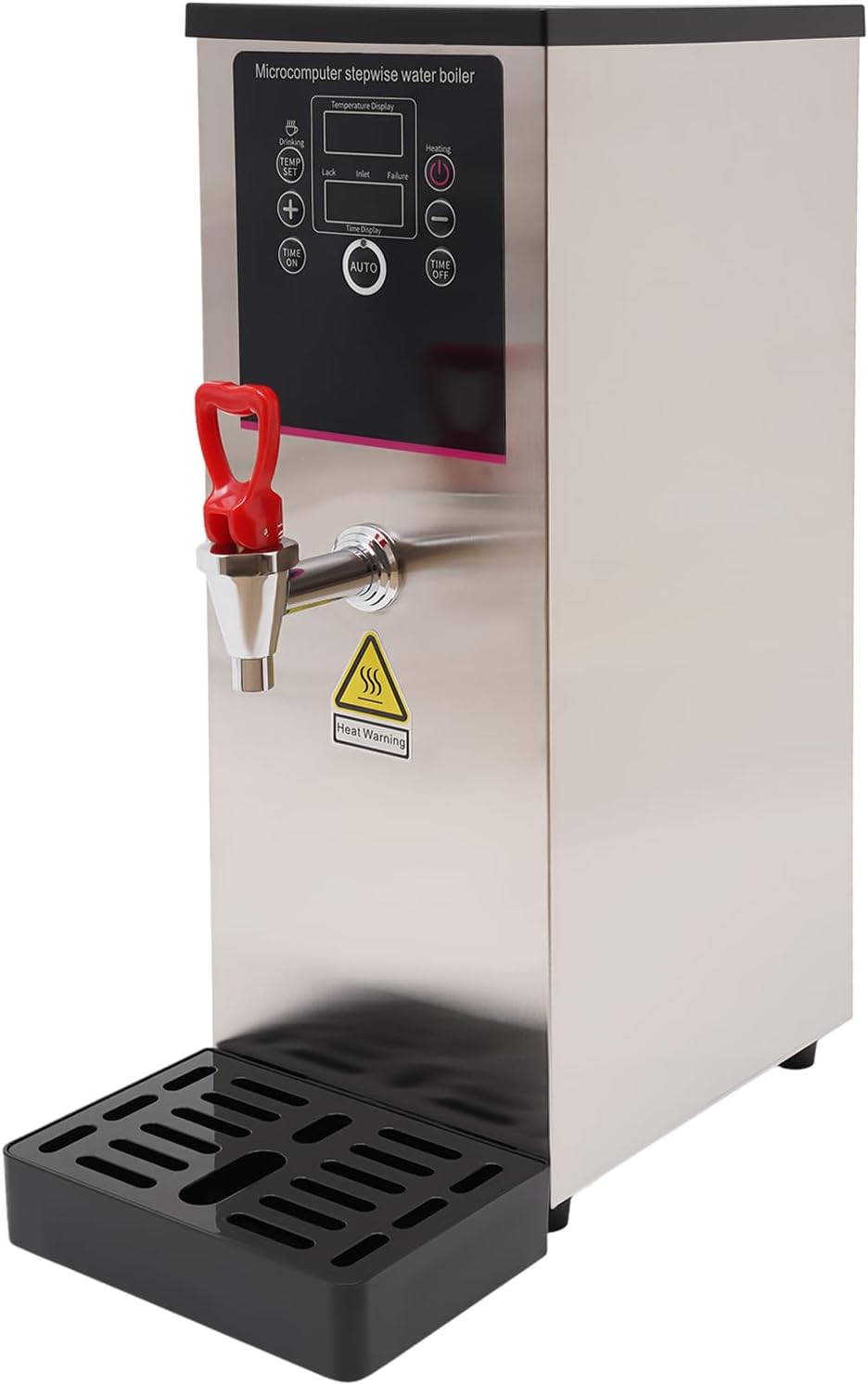Electric Water Boiler and Dispenser, Commercial Full-Automatic Boiling Water Machine, Stainless Steel Liner and LCD Display for Tea Coffee Shop Dessert Shop Hotel (10L)