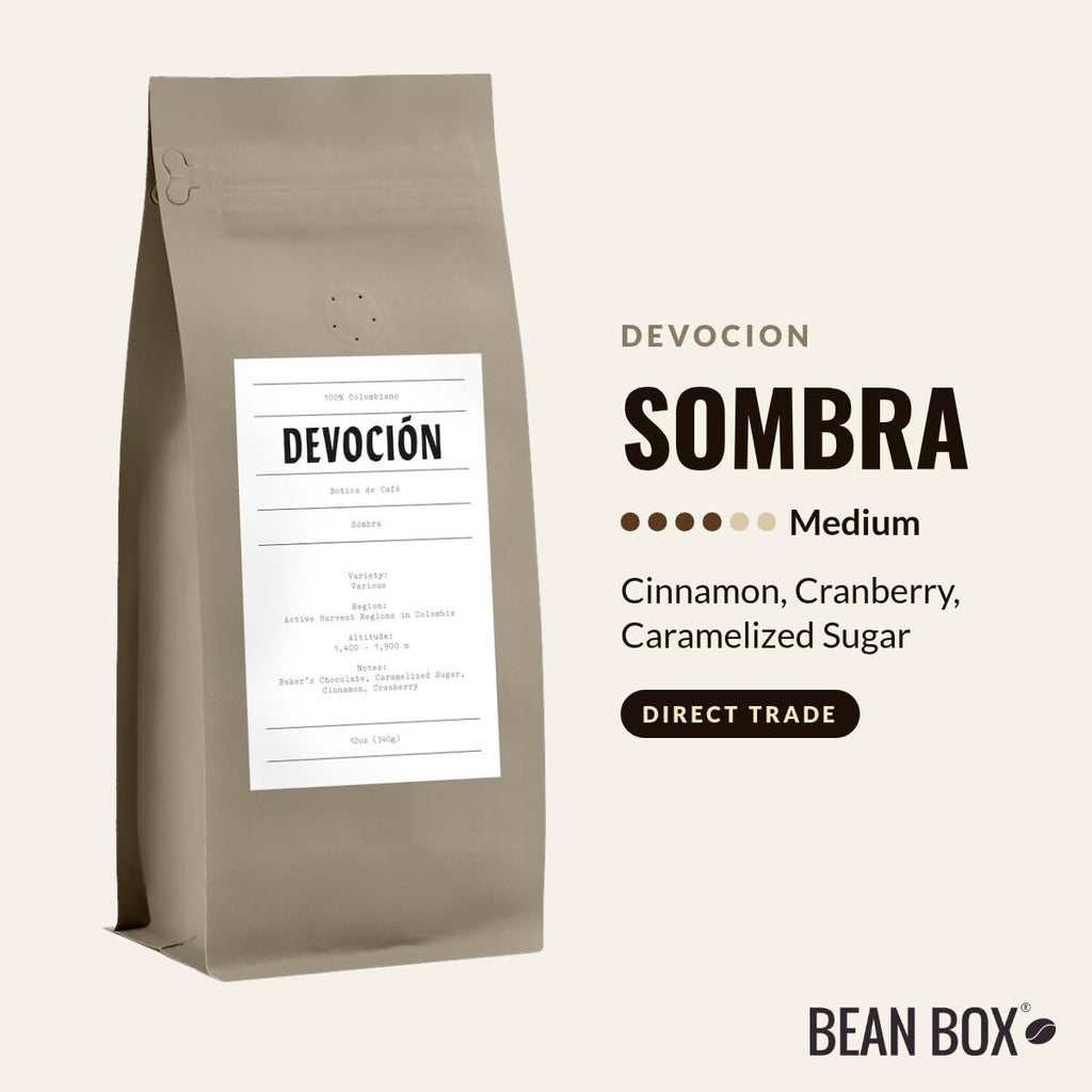 Sombra - Roasted by Devocion - Whole Bean Coffee - 5 Pound Bag