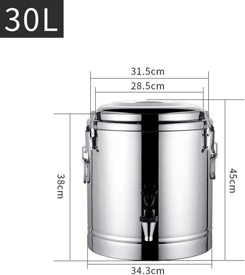 Drink Dispenser Hot Water Dispenser Insulated for Tea Ice Bucket Beverage Warmers Stainless Steel Urn for Coffee Water Milk Tea Sweet Wine Soup for Parties