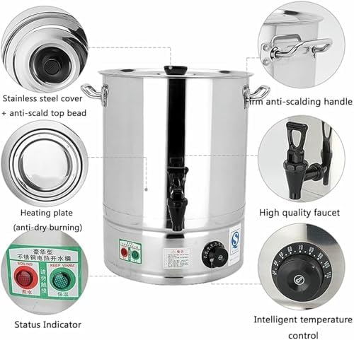 5L Electric Hot Water Dispenser with Adjustable Temperature Control - Fast Heating for Catering, Buffets, Soup Warming - Perfect for Parties & Events