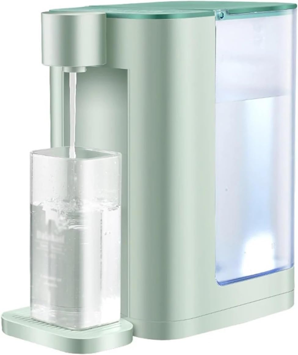 Water Dispenser 2.8L Instant Heating Water Dispenser Electric Pump 2000W 3s Fast Heat Dispensador Bottle Dispenser Smart Electric Kettle Water Cooler(Green)