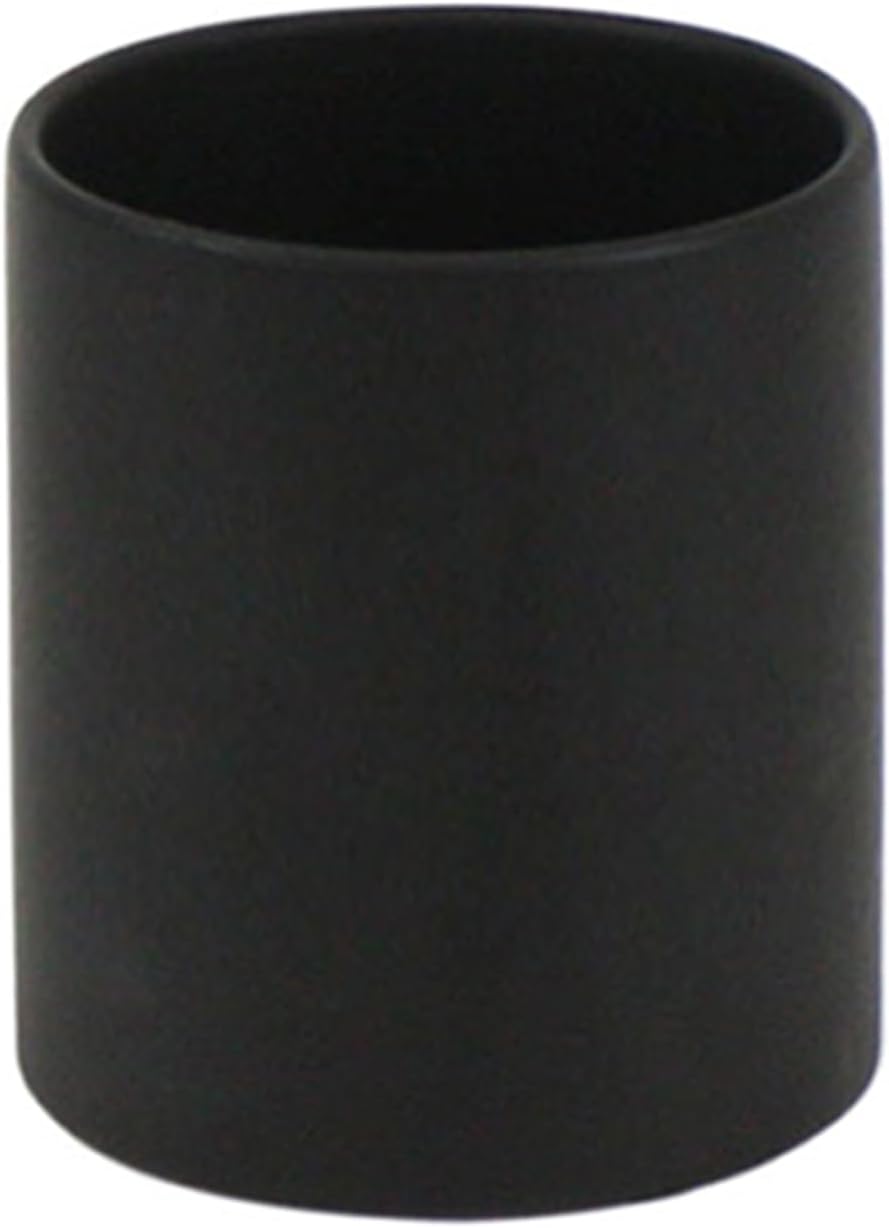 WGVI Matte Black Ceramic Cylinder Vase Width 3.75' Height 4', Flower Arrangements, Candle Holder, Terrarium Planter Pot, Tabletop Storage Container Organizer Pen Brush Holder, Bulk Wholesale, 24 Pcs