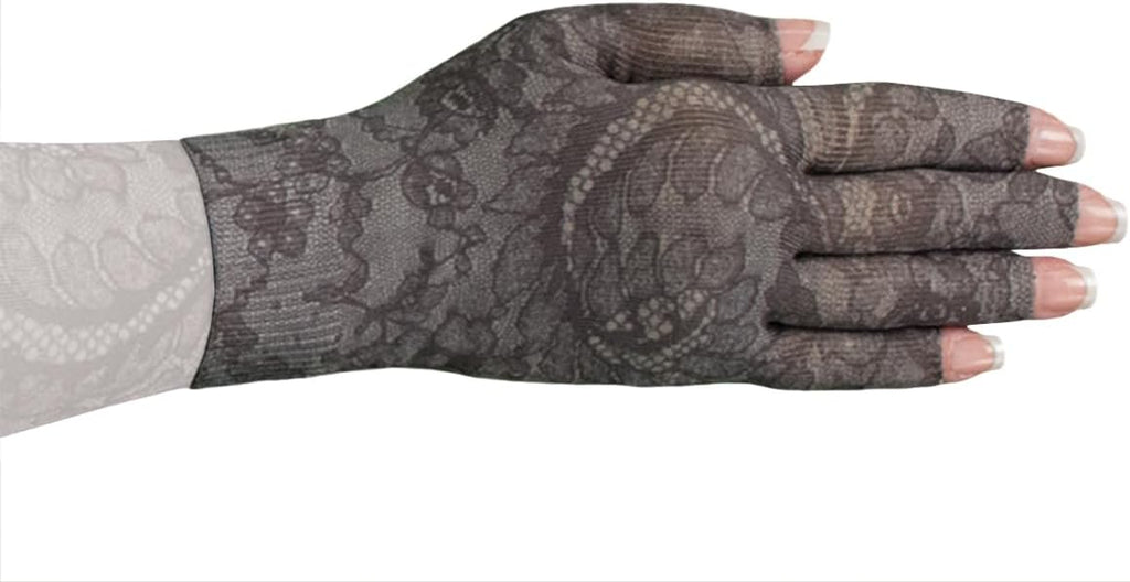 Lymphedivas Midnight Lace Medical Graduated Compression Glove for Lymphedema