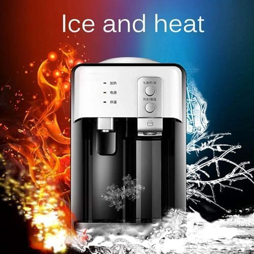 Electric Water Dispenser, Desktop Water Dispenser Cold Hot Ice Water Cooler Heater Drinking Fountain for Home Office Hotel Coffee Tea Bar, Simple Operation