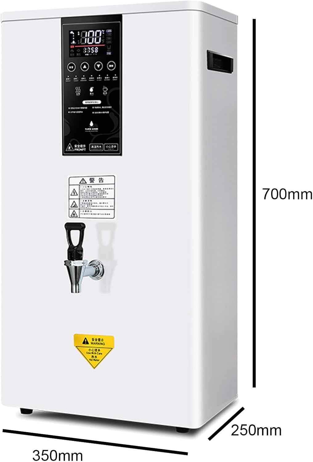 Professional Electric Hot Water Dispenser with LCD Touch Screen and Integrated Water Purifier,Wall Mounted ﻿Water Boiler (White 60L/H)