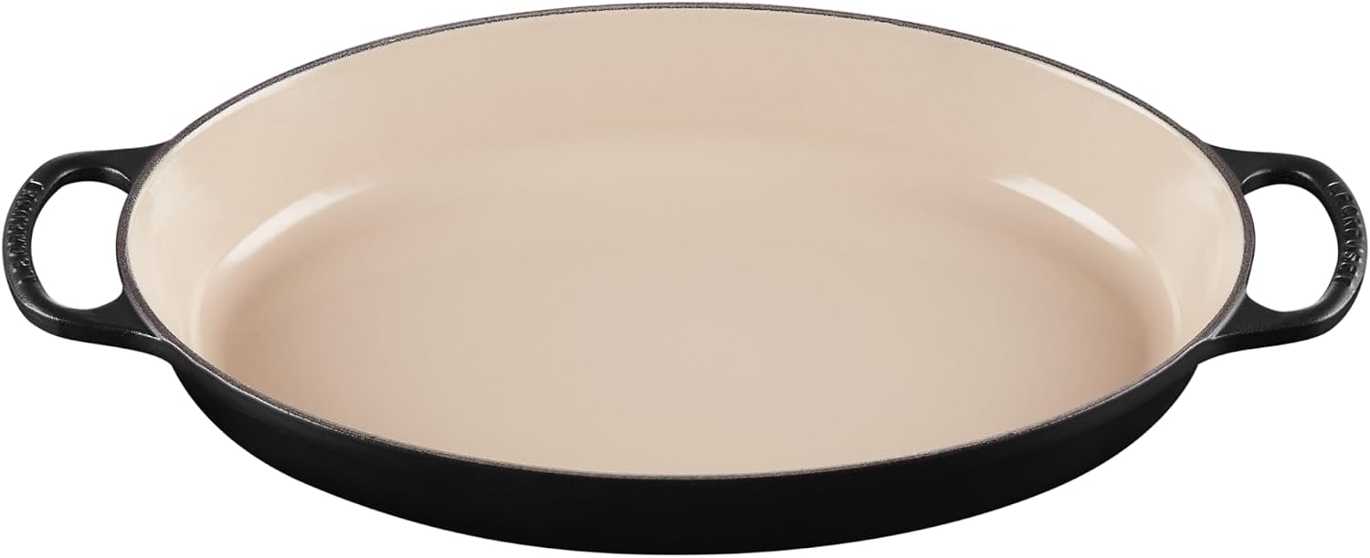 Le Creuset Enameled Cast Iron Signature Oval Baker, 3qt. Licorice