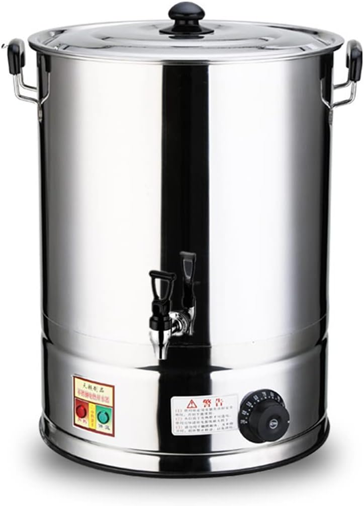 60L Electric Catering Urn - Stainless Steel Hot Water Boiler for Home Brewing, Commercial & Office Use - Ideal Tea & Coffee Dispenser, Durable & Efficient