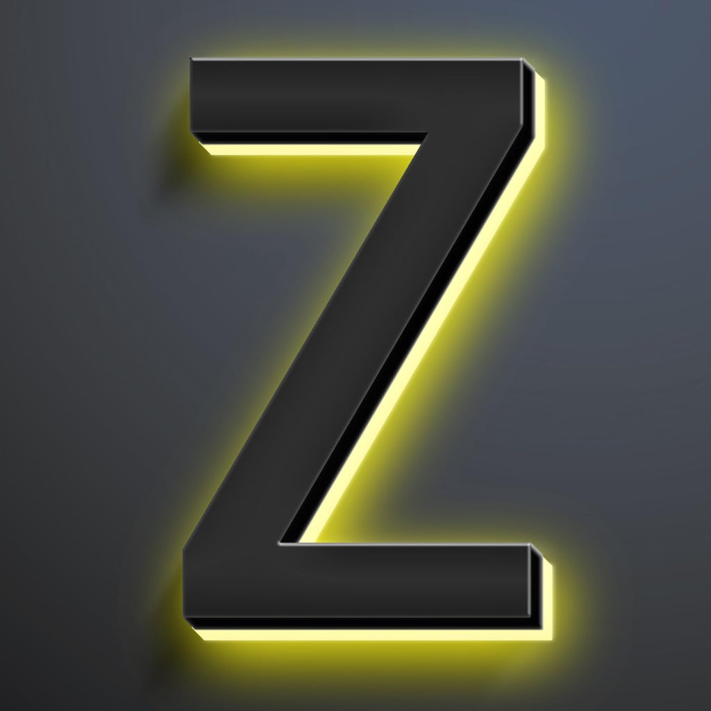 18 Inch Backlit LED Illuminated House Numbers For A Modern Home Look Stylish Light Up Address Signs Create A Striking First Impression Home Address Numbers,Z