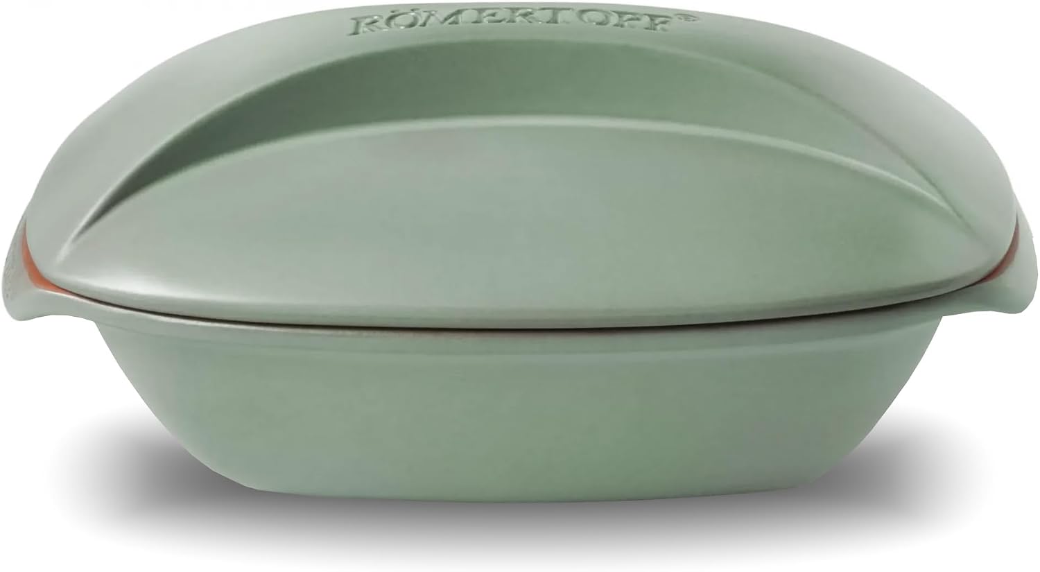 Romertopf Culinario Clay Roaster | Non-Stick Dutch Oven | Healthy Pot Cooking | Clay Baker | Versatile Cooking Vessel - 3.2 Quart (3 Liters) For Up To 4 People - Green