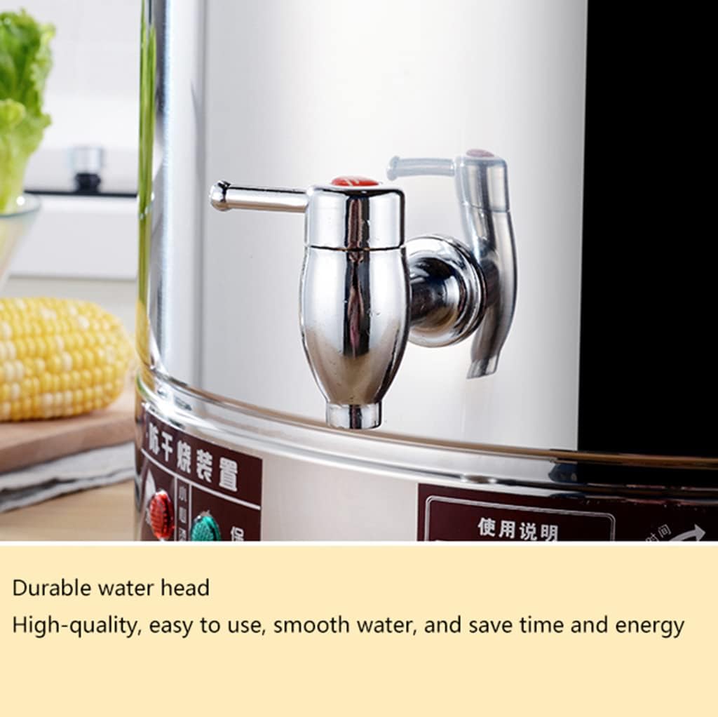 50L Commercial Electric Hot Water Urn - Stainless Steel Insulated Tea Urn for Catering, Restaurant, Beverage Shop & Party - Large Capacity Heating Solution