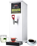Water Warmer,Commercial Hot Drink Dispenser,Coffee Urns,2500W high Power,Water Output: 50L/H,Double Stainless Steel,Suitable for School, Milk Tea Shop, Restaurant, Party