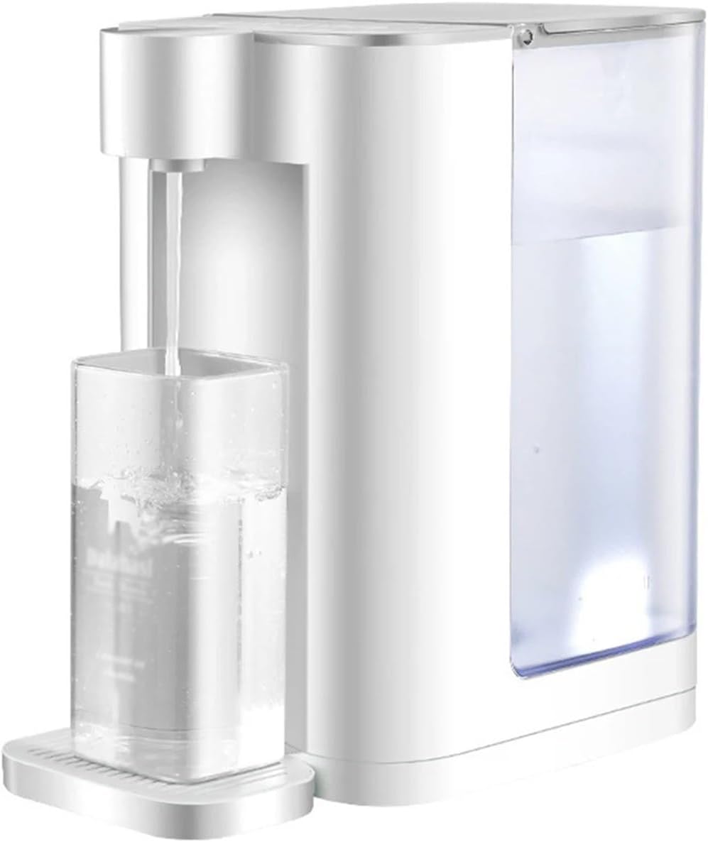 Water Dispenser 2.8L Instant Heating Water Dispenser Electric Pump 2000W 3s Fast Heat Dispensador Bottle Dispenser Smart Electric Kettle Water Cooler(White)