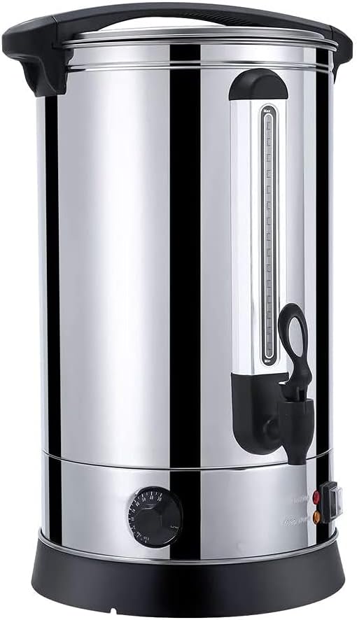 Instant Electric Hot Water Boiler Dispenser 15L - Commercial Stainless Steel Urn, Automatic Heating, One Button Control, 220-240V, Ideal for Home & Office Use, Silver Finish