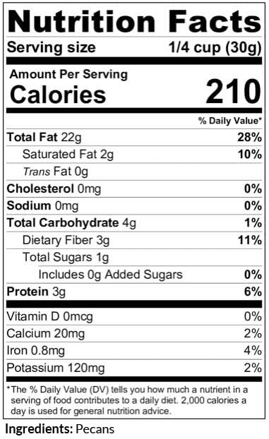 C.J. Dannemiller Organic Pecan Halves, Bulk 30 LB Box, Raw, Perfect Pecans for Snacking, Mixed Nuts, Trail Mix