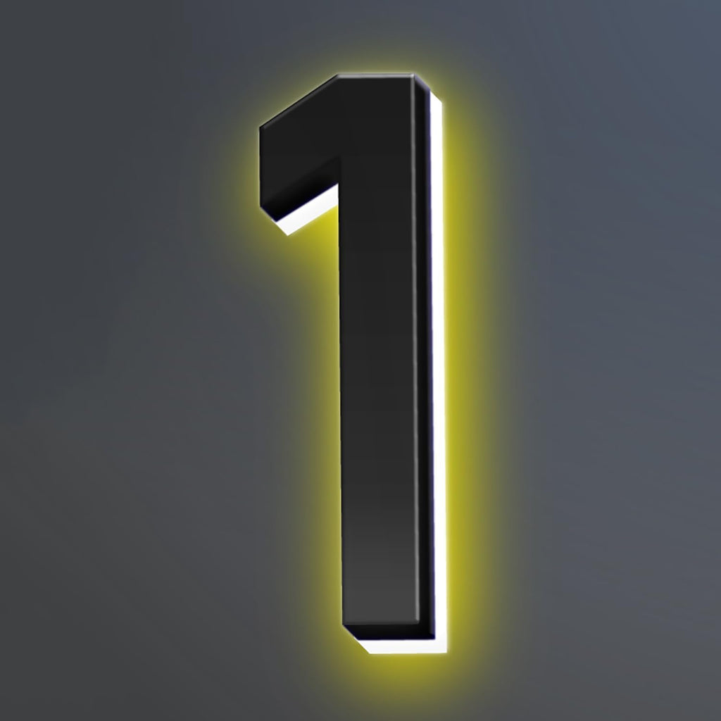 18 Inch Backlit LED Illuminated House Numbers For A Modern Home Look Stylish Light Up Address Signs Create A Striking First Impression Home Address Numbers,1