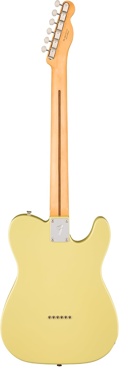 Fender Player II Telecaster Left-Handed - Hialeah Yellow Bundle with Gig Bag, Strap, Cable, 3-Pack Picks and Guitar Cleaning Kit