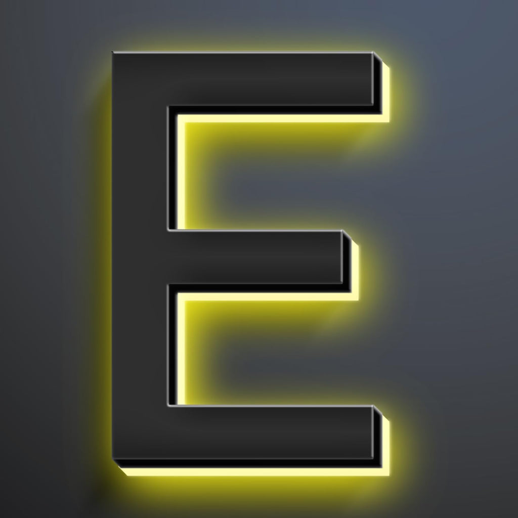 18 Inch Backlit LED Illuminated House Numbers For A Modern Home Look Stylish Light Up Address Signs Create A Striking First Impression Home Address Numbers,E