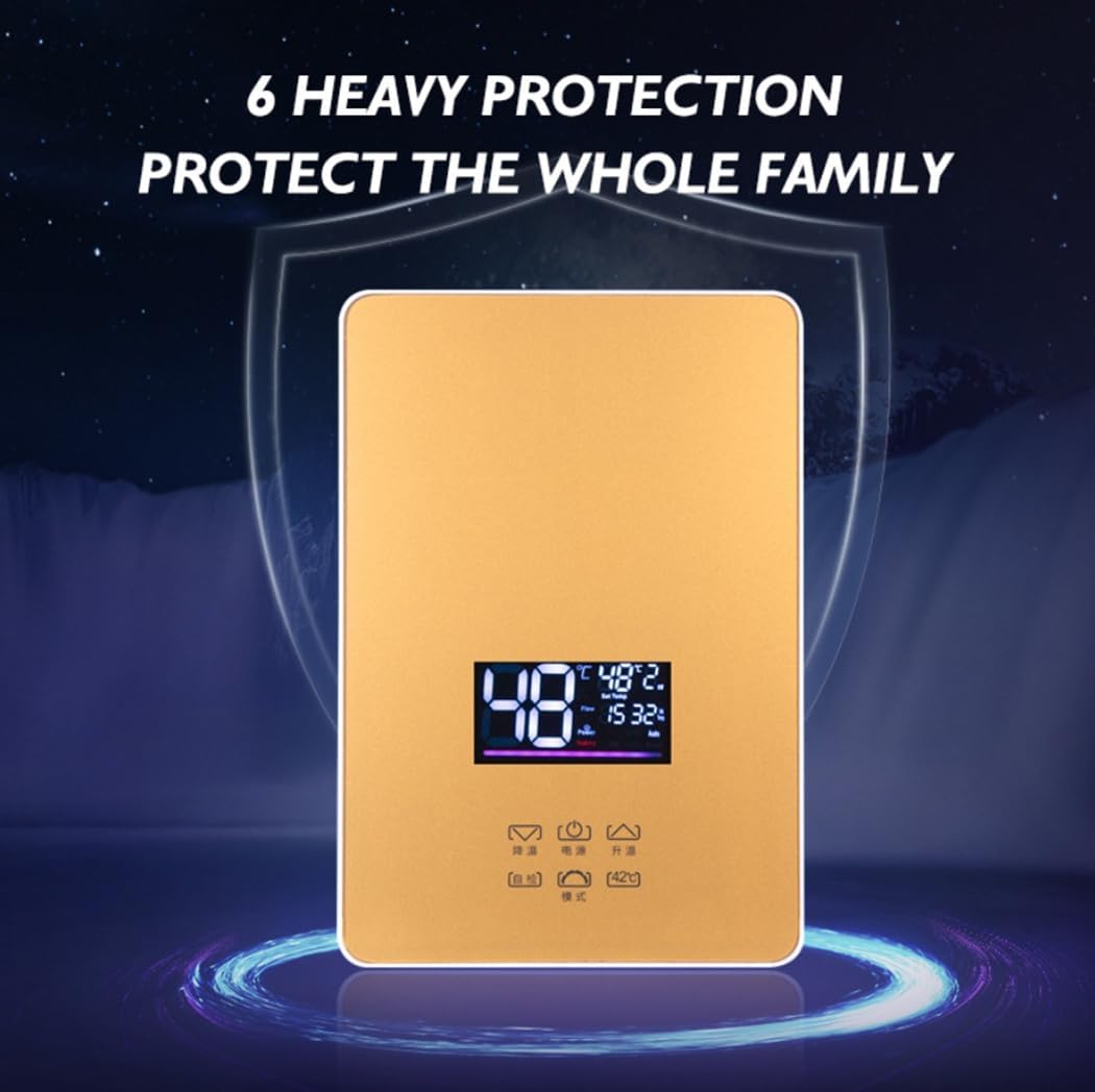 Electric Instant Hot Water Heater Shower Electric Tankless Shower Hot Water Faucet Kitchen Bathroom Instantaneous Water Heater Tap