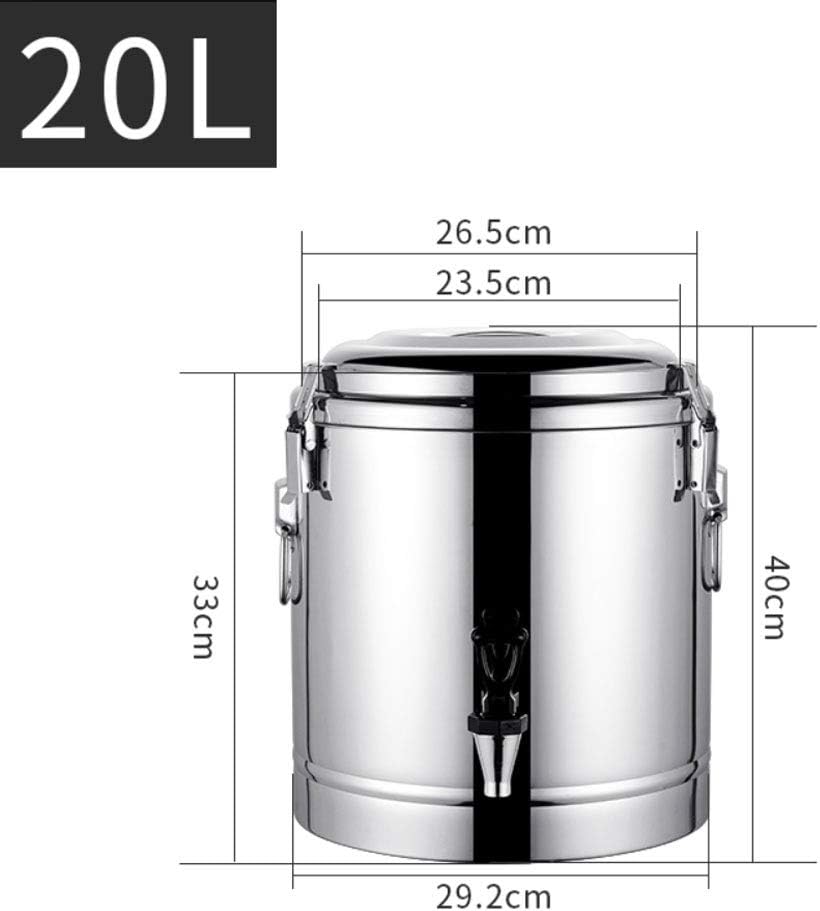 Drink Dispenser Hot Water Dispenser Insulated for Tea Ice Bucket Beverage Warmers Stainless Steel Urn for Coffee Water Milk Tea Sweet Wine Soup for Parties