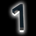 Modern Backlit LED Address Numbers For House 18', Steel Light Up House Numbers For Outside, Lighted Home Address Numbers, LED Illuminated House Numbers,5