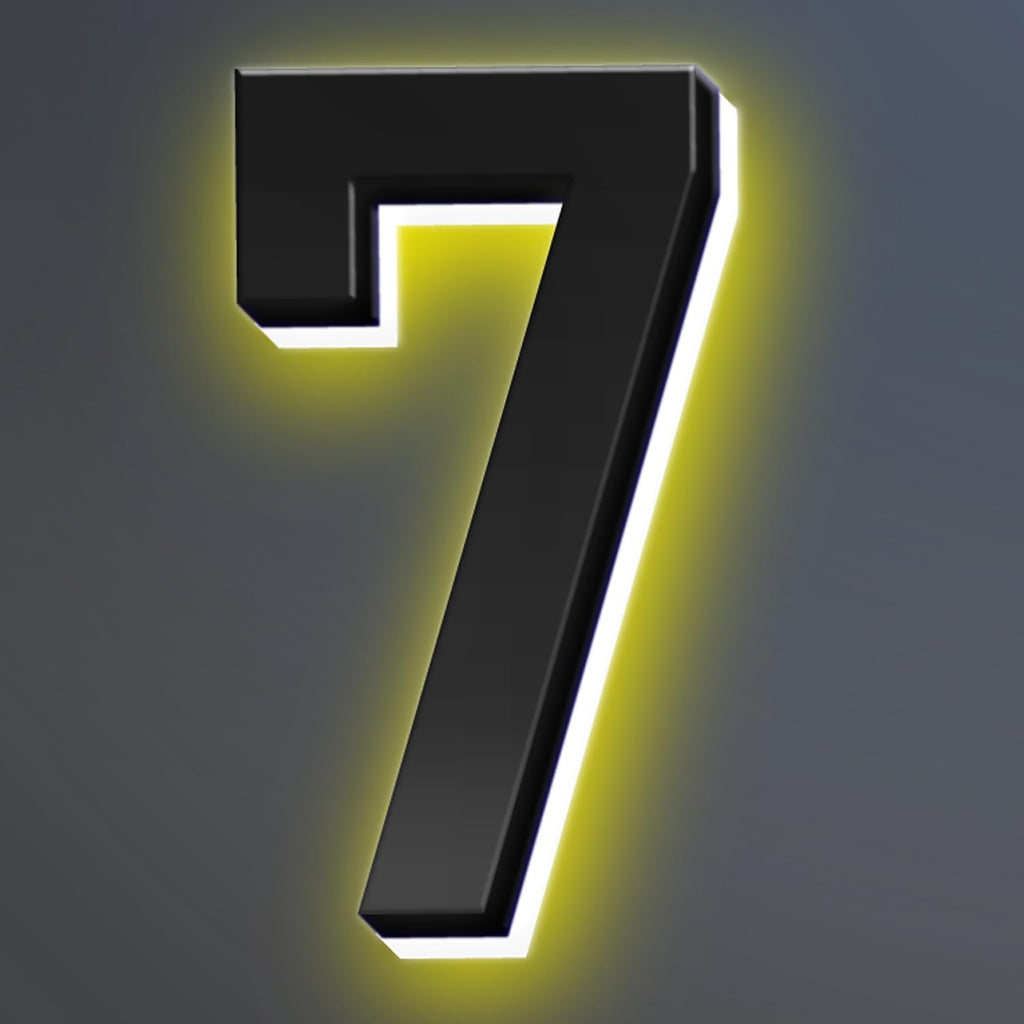 18 Inch Backlit LED Illuminated House Numbers For A Modern Home Look Stylish Light Up Address Signs Create A Striking First Impression Home Address Numbers,7