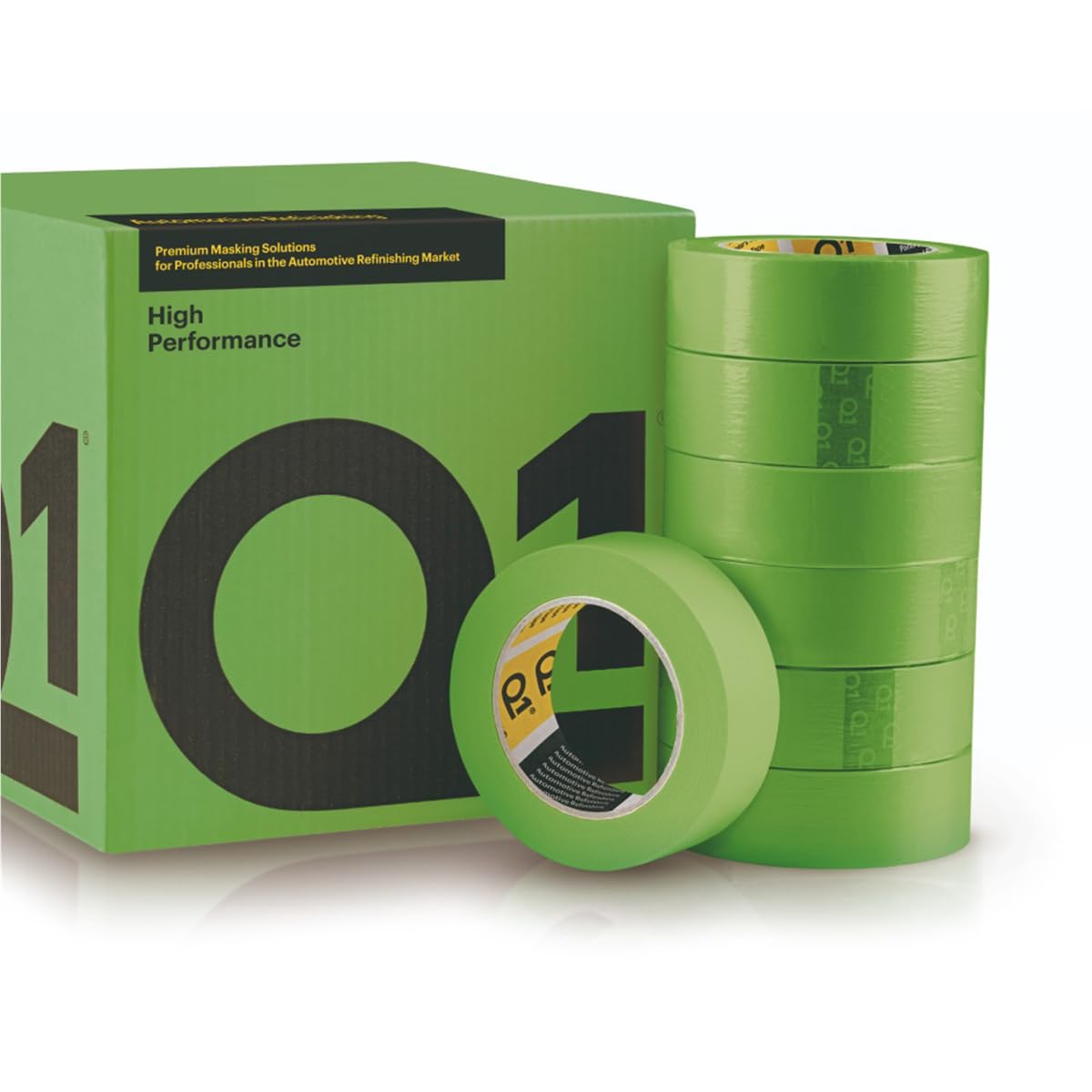 Graff City PPM Q1 Products HPG148 High Performance Green Masking Tape, 55 m x 48 mm, 130 um THK, 20/case, Green